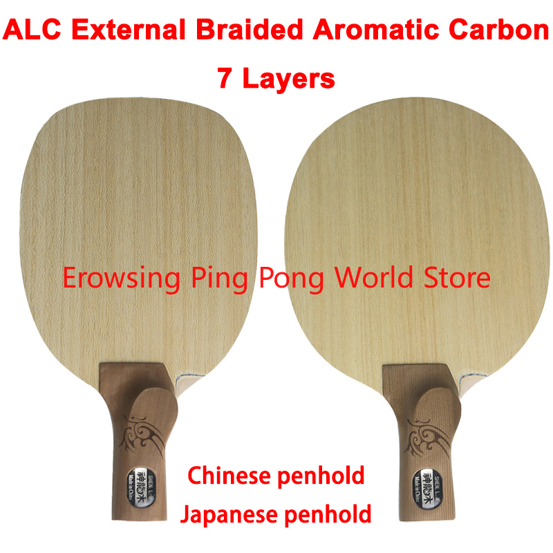 Table Tennis In Japanese - Shenlong Wood ALC Karbon Masa Tenisi