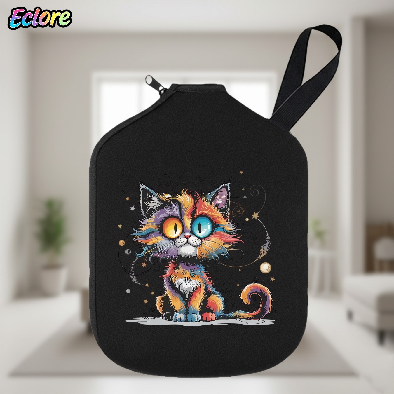 Table Tennis Racket - Galaxy Star Cat Pickleball Raket Çantası