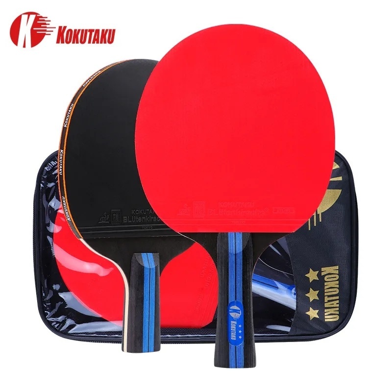 Table Tennis Japanese - KOKUTAKU 3 yıldız Ping Pong raketler