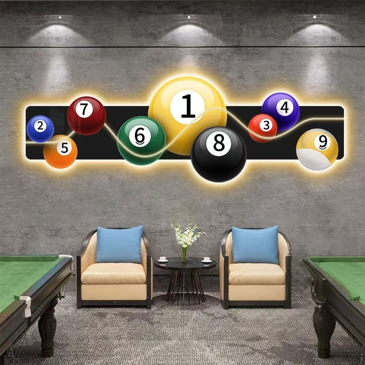 Bilardo Salonu Dekorasyon Resm - Table Tennis No 1 incelemesi ve fiyatı