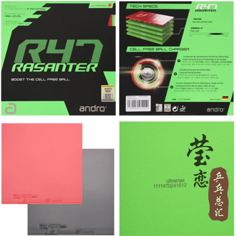 Andro Rasanter R45 47 50 C45 4 - Table Tennis Racket incelemesi ve fiyatı